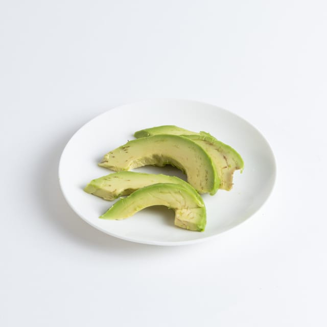 Sliced avocado.