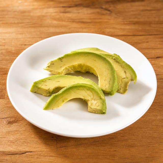 Sliced avocado.