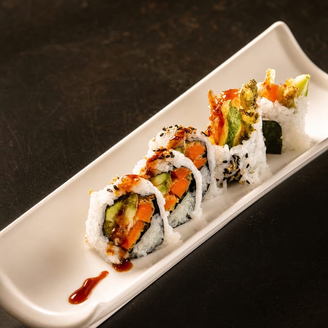 Vegetable tempura roll.
